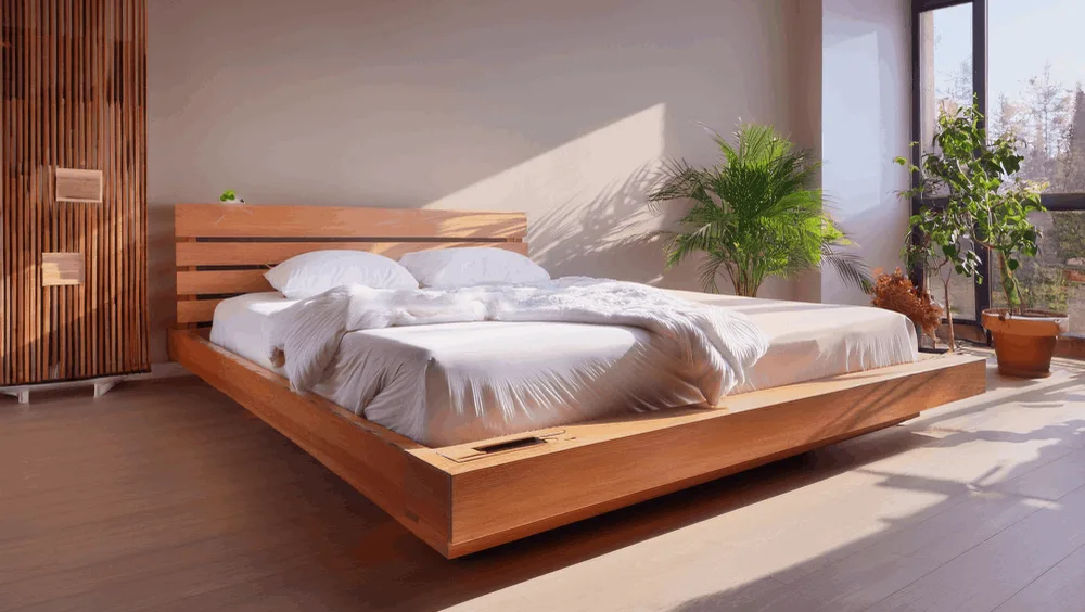 Holz-Wasserbett