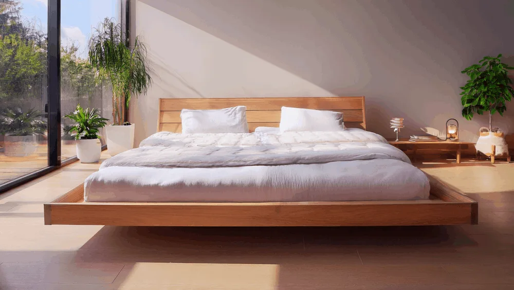 Holz-Wasserbett