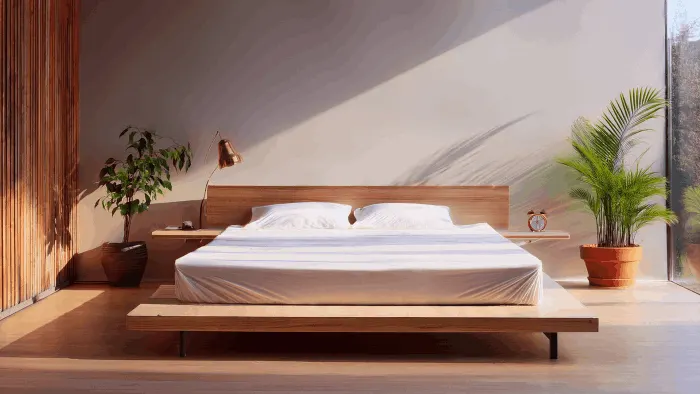 Holz-Wasserbett