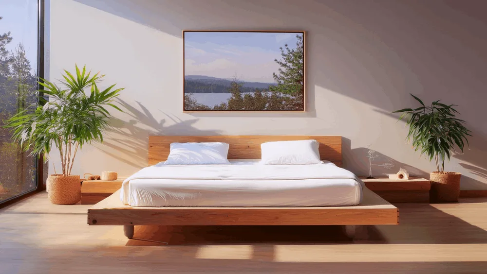 Holz-Wasserbett