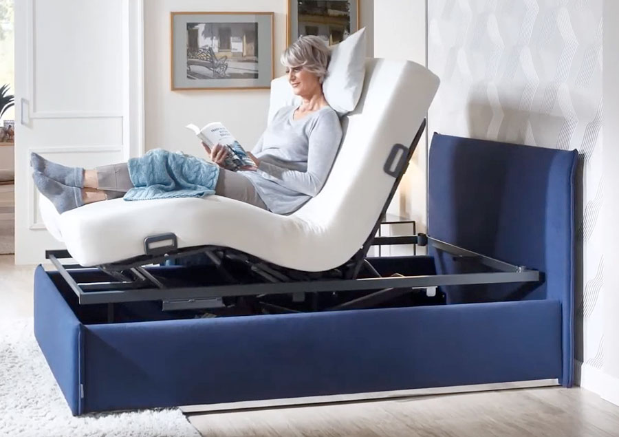 Mit dem hochwertigen Liftrahmen ist jede entspannte Sitzposition möglich