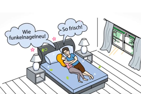 Schlafoase Wasserbett immer sauber und frisch, wie neu.